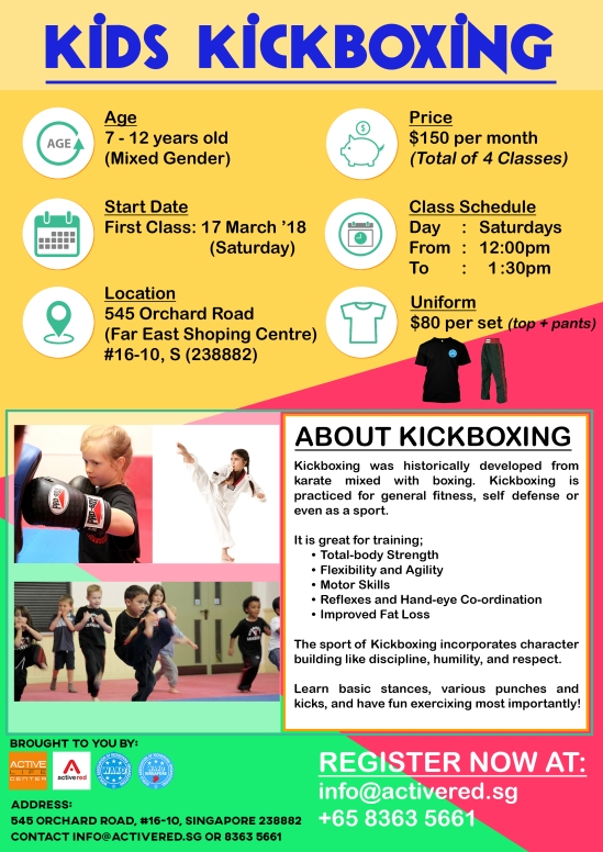 Active Red Gym and Kickboxing Fitness - Kids Kickboxing Class